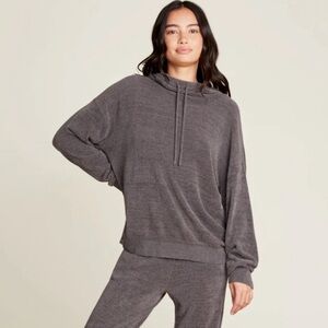 Barefoot Dreams Mineral CozyChic Ultra Lite® Funnel Neck Hooded Pullover Size XL